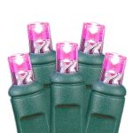 Pink LED Net Lights 4x6 Green Wire