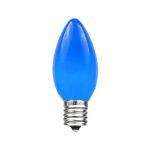 Blue Ceramic Opaque C9 7 Watt Bulbs 25 Pack