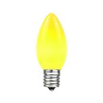 Yellow Ceramic Opaque C9 7 Watt Bulbs 25 Pack