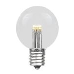 Warm White LED G50 Globe Bulbs - 25pk