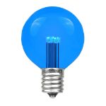5 Pack Blue LED G50 Globe Bulbs