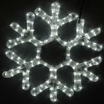 15" LED Rope Light Snowflake-Cool White 