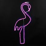 36" Pink Flamingo LED Rope Light Motif 