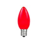 Red Ceramic Opaque C7 5 Watt Replacement Bulbs 25 Pack