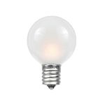 100 G30 Globe String Light Set with Frosted White Bulbs on Brown Wire