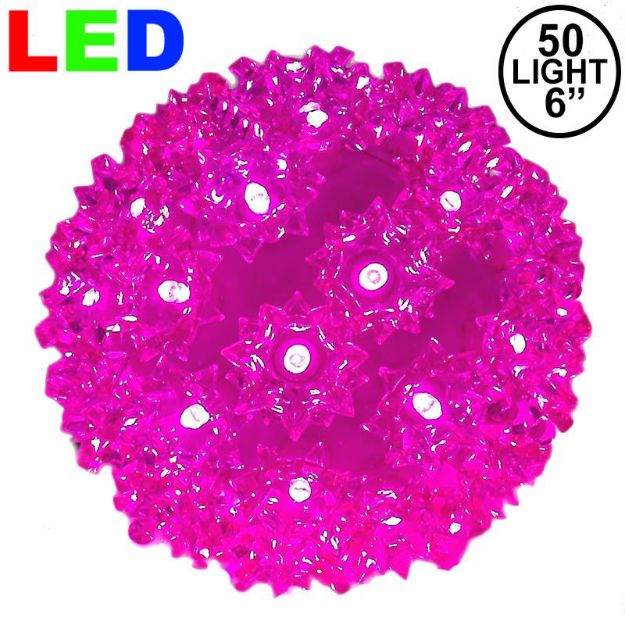 50 Pink LED 6" Sphere