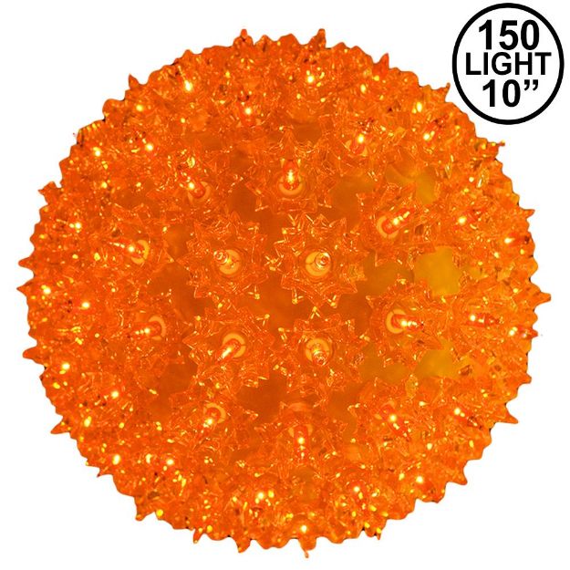 Amber/Orange 150 Light Starlight Sphere 10"