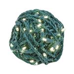 Coaxial 100 LED Warm White 4" Spacing Green Wire