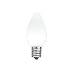 C7 - White - Ceramic (plastic) LED Replacement Bulbs - 25 Pack