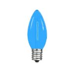 Blue C9 LED Plastic Filament Replacement Bulbs 25 Pack 