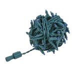 Coaxial 100 LED Blue 4" Spacing Green Wire