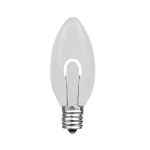 Pure White C9 U-Shaped LED Plastic Flex Filament Replacement Bulbs 25 Pack 