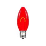 Red C9 U-Shaped LED Plastic Flex Filament Replacement Bulbs 25 Pack 