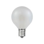 Warm White Satin G50 U-Shaped LED Glass Flex Filament Replacement Bulbs 25 Pack