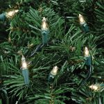 Clear Christmas Mini Lights 100 Light 34 Feet Long