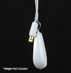 LED Curtain Twinkle Lights 100 LED Warm White Non-Connectable White Wire