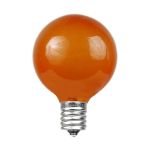 Orange Satin G40 Globe Replacement Bulbs 25 Pack