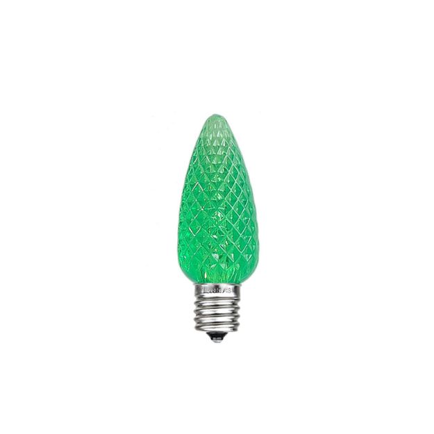 Green C9 LED Replacement Bulbs 25 Pack