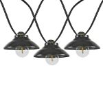 10 Bistro Lampshade LED Filament G40 Globe String Light Set with Warm White Bulbs