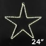 24" Large Star Christmas LED Rope Light Motif