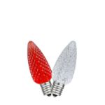 Red/Warm White C7 LED Replacement Bulbs 25 Pack