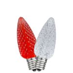 Red/Warm White C9 LED Replacement Bulbs 25 Pack