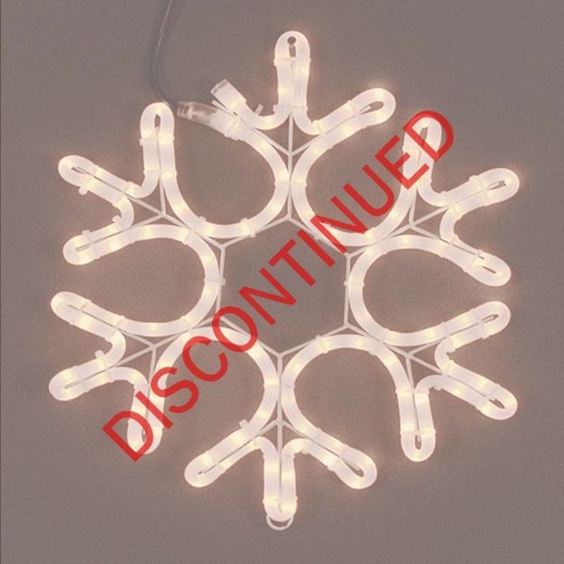 15" Incandescent Rope Light Snowflake