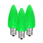 Green C9 LED Replacement Bulbs 25 Pack