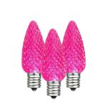 Pink C7 LED Replacement Bulbs 25 Pack