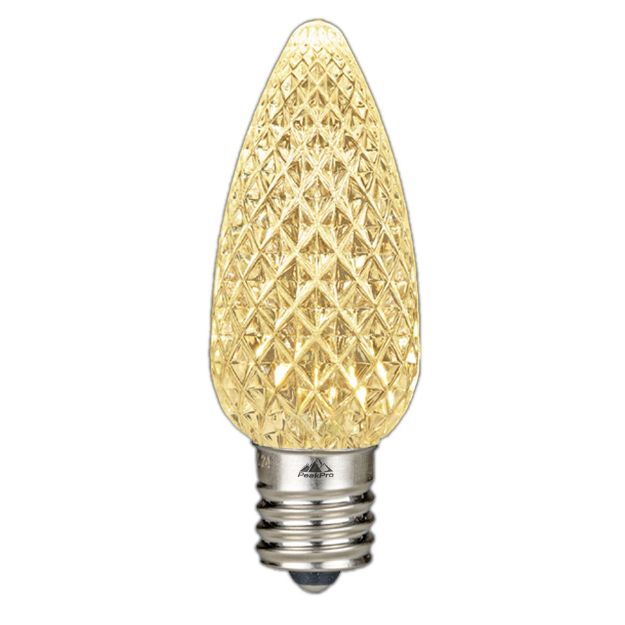 Single PeakPro C9 diamond faceted bulb close-up