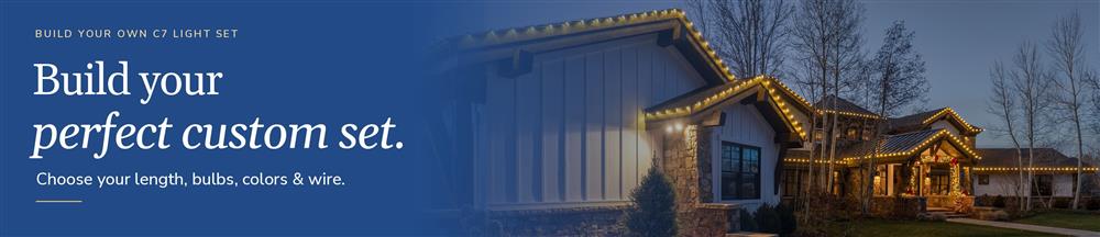 Build your own C7 light set: choose your length, bulbs, colors and wire